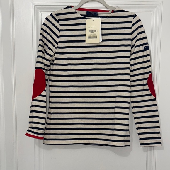 Saint James Tops - Saint James Navy and White Striped Top with Hearts!